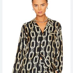Niki Lotan Chain Print Blouse